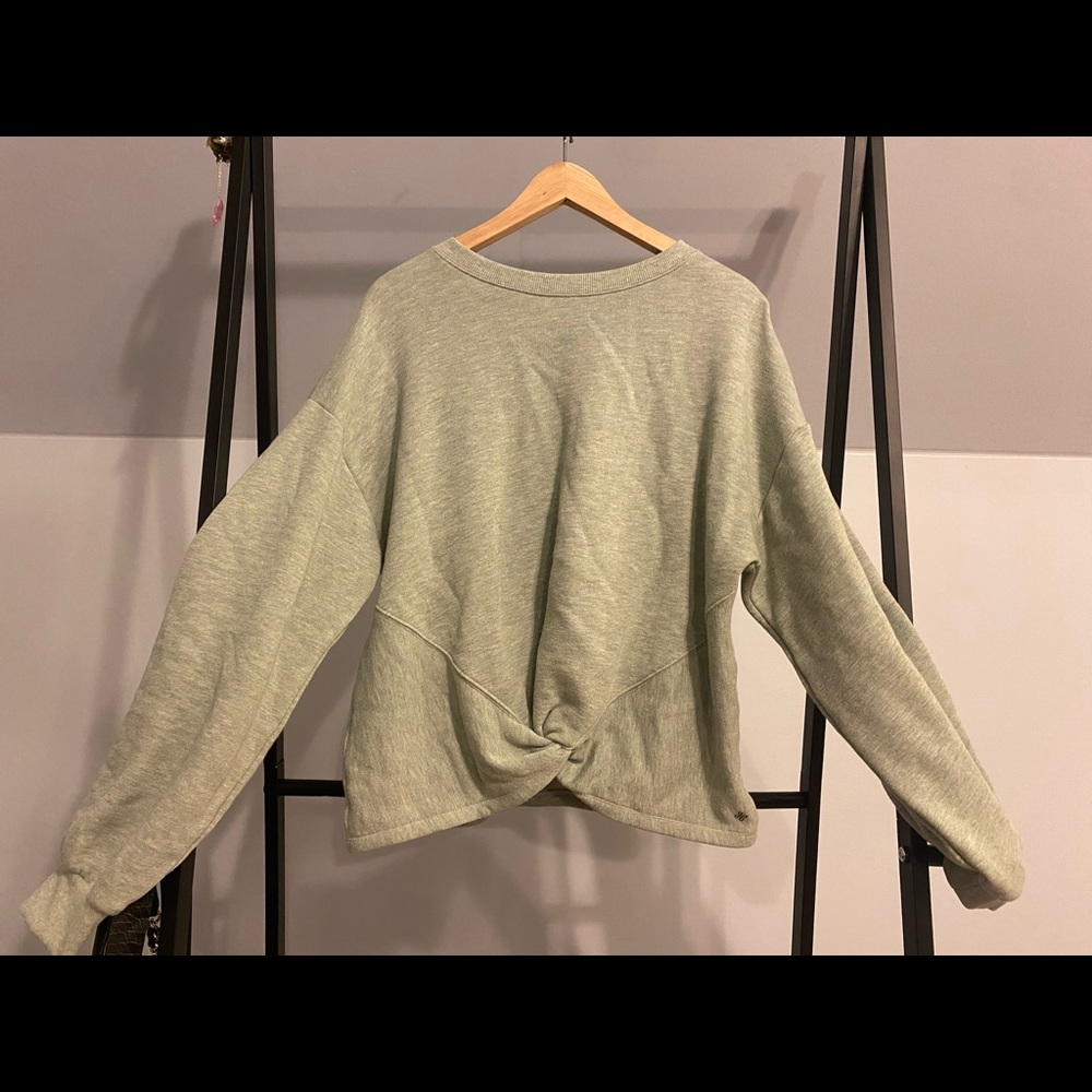 Sage green cropped sweater